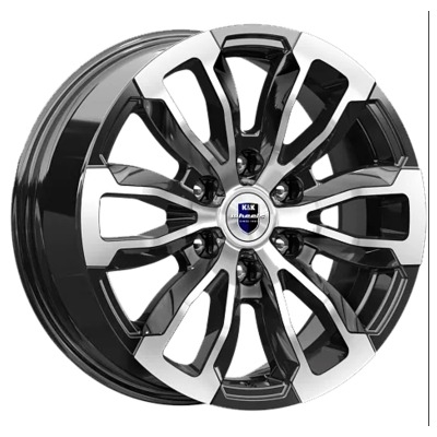 Диски K&K 7.5x18/6x139.7 ET25 D106.1 Меконг (КС959) Алмаз черный