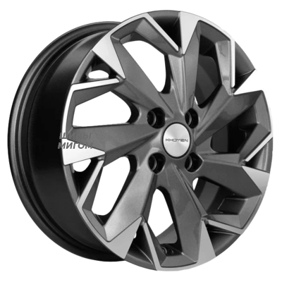 Диски Khomen Wheels 6x15/4x100 ET50 D60.1 KHW1508 (Vesta) Gray-FP