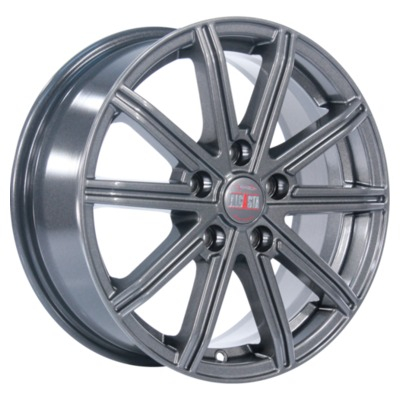 Alcasta 6.5x16/5x105 ET38 D56.6 M64 Graphite