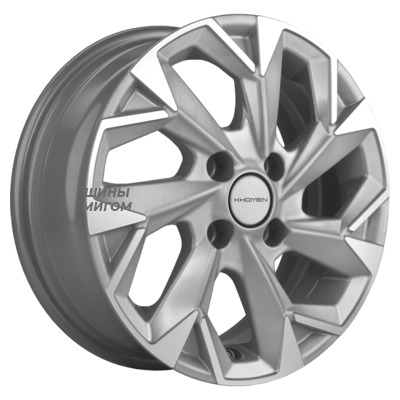 Диски Khomen Wheels 5.5x14/4x98 ET35 D58.5 KHW1402 (Datsun on-DO/Granta) F-Silver-FP