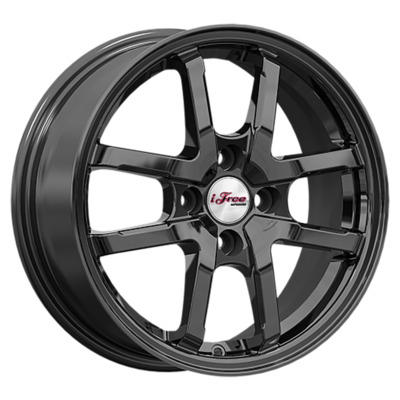 Диски iFree 6x15/4x100 ET45 D56.6 Грид (КС1082) BK