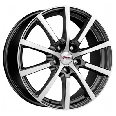 Диски iFree 7x17/5x110 ET39 D65.1 Big Byz (КС680) Блэк Джек
