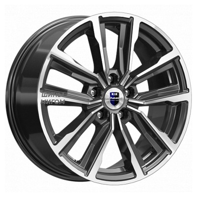 Диски K&K 7.5x17/5x114.3 ET40 D66.1 Лацио (КС964) Алмаз черный