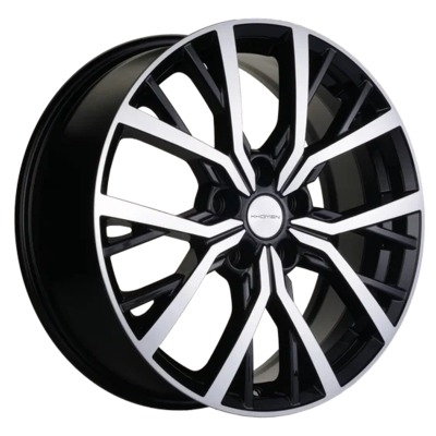 Диски Khomen Wheels 7x18/5x114.3 ET45 D60.1 KHW1806 (Changan/Geely/Lexus/Suzuki/Toyota) Black-FP
