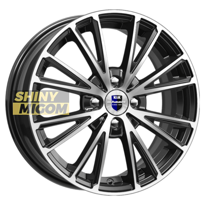 Диски K&K 6x16/4x100 ET45 D67.1 Меандр (КС879) Алмаз черный SK
