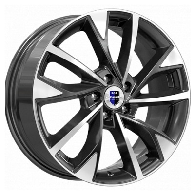 Диски K&K 7x17/5x114.3 ET45 D67.1 Роквуд (КС900) Алмаз черный