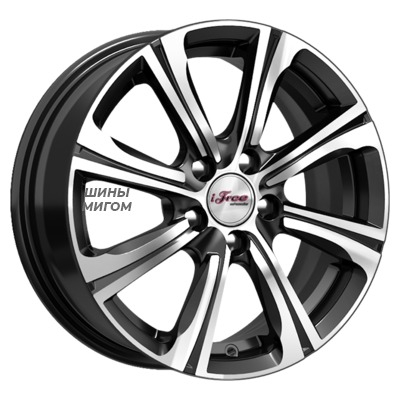 Диски iFree 6x15/4x100 ET40 D67.1 Апероль (КС862) Блэк Джек