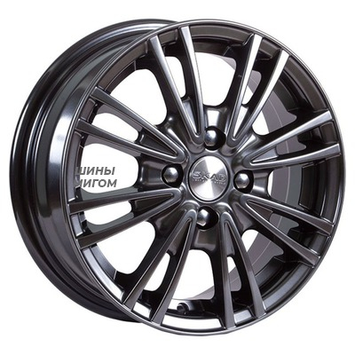 Диски СКАД 5.5x14/4x100 ET39 D67.1 Пантера (КЛ109) графит
