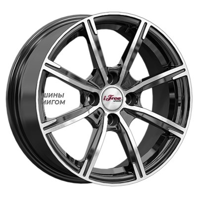 Диски iFree 6x15/4x98 ET35 D58.5 Калибр (КС1117) Блэк Джек