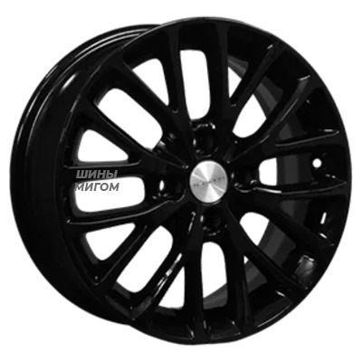 Диски Khomen Wheels 6x15/4x98 ET36 D58.6 KHW1506 (Lada Granta) Black