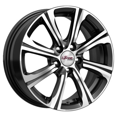Диски iFree 6x15/4x100 ET45 D60.1 Апероль (КС862) Блэк Джек