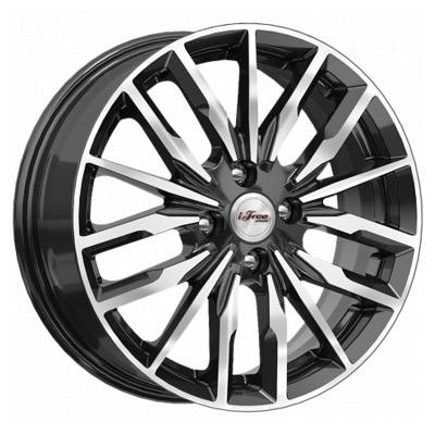Диски iFree 6x16/5x100 ET38 D57.1 Миконос Блэк Джек
