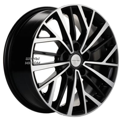 Khomen Wheels 7x17/5x114.3 ET39 D60.1 KHW 1717 BLACK-FP