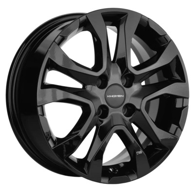 Диски Khomen Wheels 6x15/4x100 ET46 D54.1 KHW1503 (Rio) Black-FP