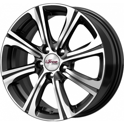 Диски iFree 6x15/4x100 ET40 D60.1 Апероль Блэк Джек