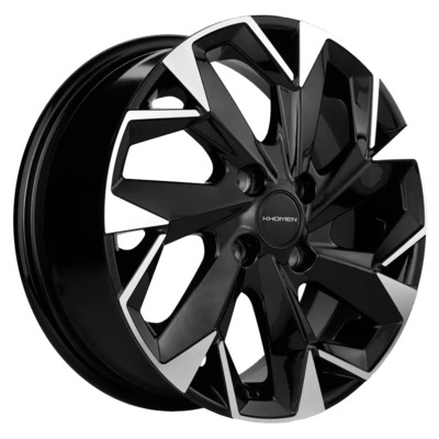Диски Khomen Wheels 6x15/4x98 ET35 D58.6 KHW1508 (Lada Granta) Black-FP