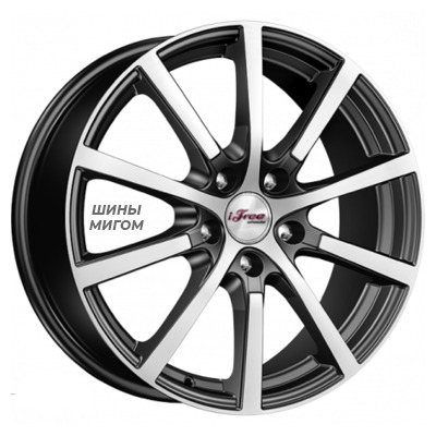 Диски iFree 7x17/5x114.3 ET45 D60.1 Big Byz Блэк Джек