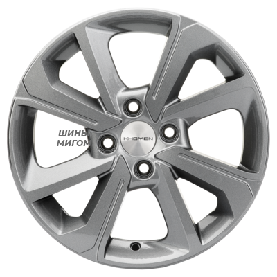 Диски Khomen Wheels 6x15/4x100 ET50 D60.1 KHW1501 (Vesta) Gray