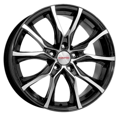Диски K&K 7.5x17/5x120 ET37 D72.6 Твист-оригинал (КС697М) Алмаз черный