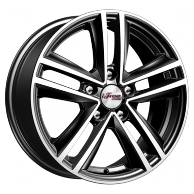 Диски iFree 6.5x16/5x108 ET50 D63.4 Катар (КС885) Блэк Джек