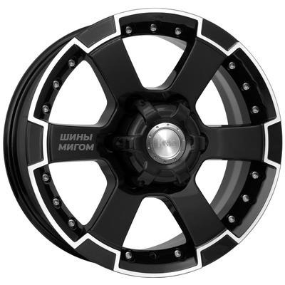 Диски K&K 7x16/6x139.7 ET38 D100.1 M56 (КС593) Алмаз черный