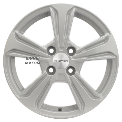 Диски Khomen Wheels 6x15/4x100 ET50 D60.1 KHW1502 (Vesta) F-Silver