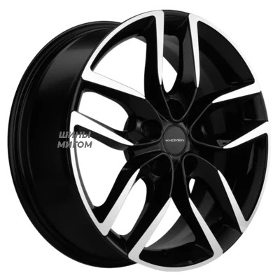 Khomen Wheels 6.5x17/5x108 ET43 D65.1 KHW 1708 BLACK-FP