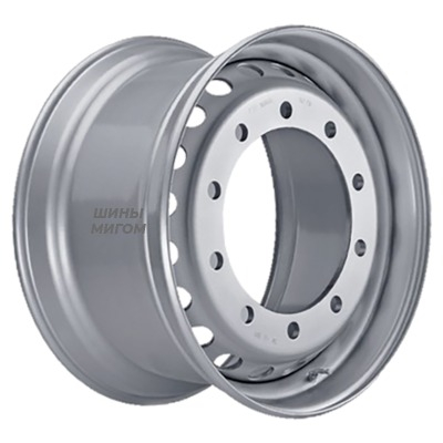 SRW 11.8x22.5/10x285.8 ET120 D220 10/285/220/120 Silver
