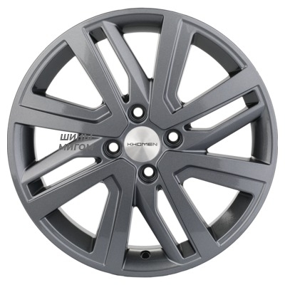 Диски Khomen Wheels 6x16/4x100 ET50 D60.1 KHW1609 (Vesta/Largus) Gray
