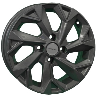Диски Khomen Wheels 5.5x14/4x100 ET43 D60.1 KHW1402 (Corolla/X-RAY/Logan) Gray
