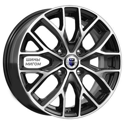 Диски K&K 6x16/4x100 ET37 D60.1 Лилиом-оригинал (КС891) Алмаз черный