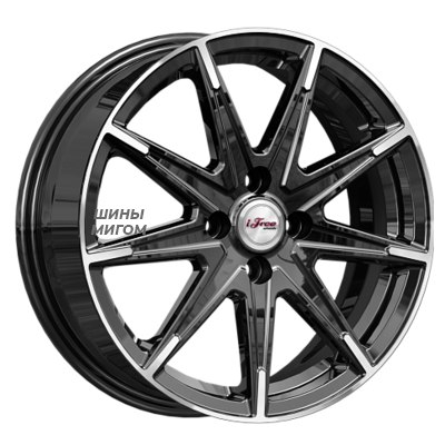 Диски iFree 6x16/4x100 ET45 D60.1 Хит (КС1081) Блэк Джек