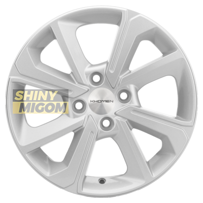 Диски Khomen Wheels 6x15/4x100 ET48 D54.1 KHW1501 (Rio I) Black-FP