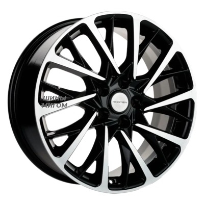 Диски Khomen Wheels 7.5x18/5x108 ET47 D60.1 KHW1804 (Chery Tiggo 8/8 Pro) Black-FP
