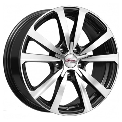 Диски iFree 7x17/5x114.3 ET37 D66.6 Бэнкс Блэк Джек