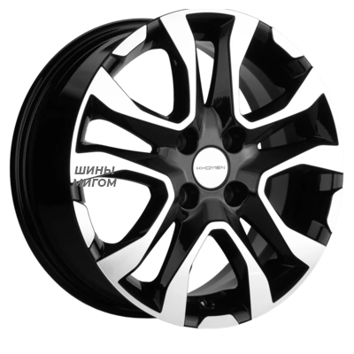 Диски Khomen Wheels 6x15/4x100 ET50 D60.1 KHW1503 (Vesta) Black-FP