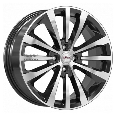 Диски iFree 7x17/4x100 ET43 D60.1 Андерсен Блэк Джек