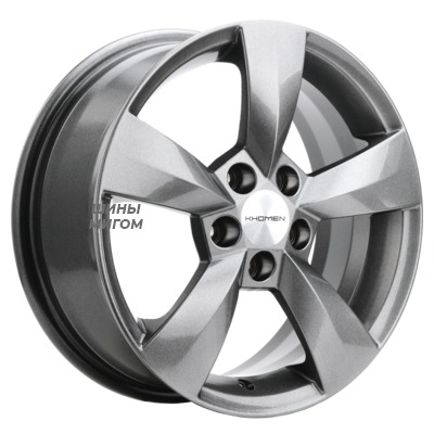 Диски Khomen Wheels 6x15/5x100 ET43 D57.1 KHW1504 (Fabia) Black matt
