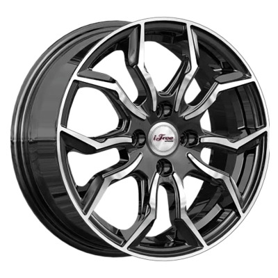 Диски iFree 6x15/4x100 ET45 D60.1 Бохо Блэк Джек