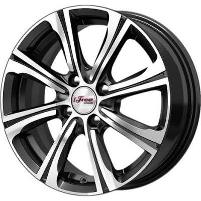 Диски iFree 6x15/4x100 ET35 D67.1 Апероль блэк-джек