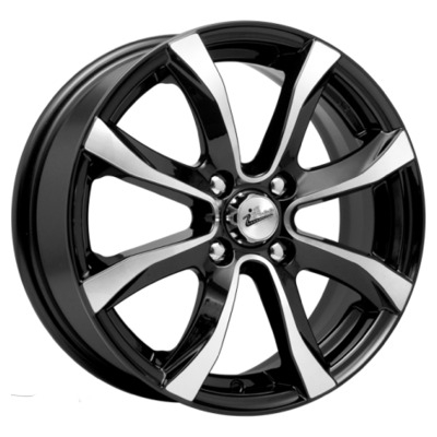 Диски iFree 6x15/4x100 ET45 D67.1 Дайс Блэк Джек