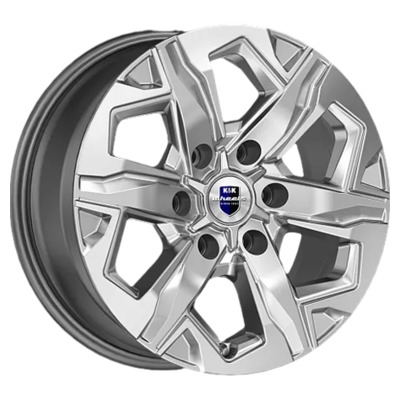 Диски K&K 7.5x17/6x139.7 ET42 D75.1 Тейт (КС1050) Дарк платинум