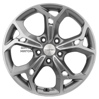 Khomen Wheels 7x17/5x114.3 ET45 D66.1 KHW 1702 GRAY-FP
