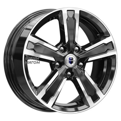 Диски K&K 6.5x16/5x114.3 ET38 D67.1 Оклахома (КС998) Алмаз черный