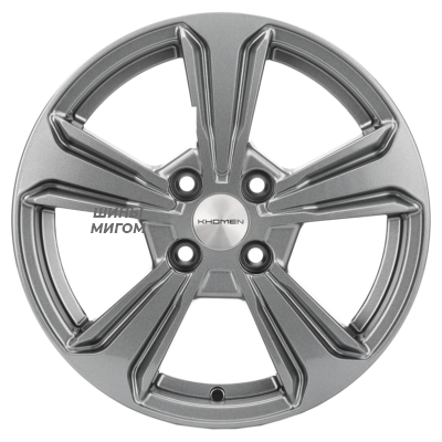 Диски Khomen Wheels 6x15/4x100 ET50 D60.1 KHW1502 (Vesta) Gray