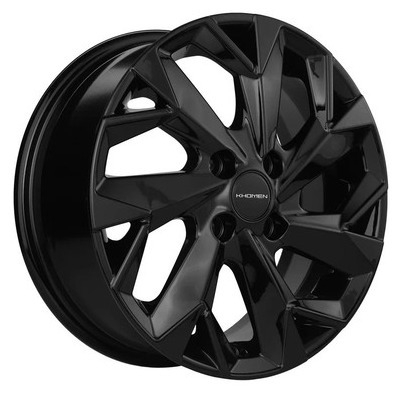 Диски Khomen Wheels 5.5x14/4x100 ET38 D67.1 KHW1402 (Accent/Getz/i20) Black