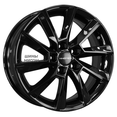 Диски Khomen Wheels 6x15/5x100 ET38 D57.1 KHW1507 (Rapid/Fabia) Black