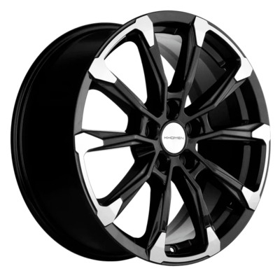Диски Khomen Wheels 7.5x18/5x108 ET46 D63.4 KHW1804 (Tugela/Jaguar F-Pace) Black-FP