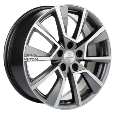Диски Khomen Wheels 7x18/5x108 ET40 D60.1 KHW1802 (Chery Tiggo) Gray-FP